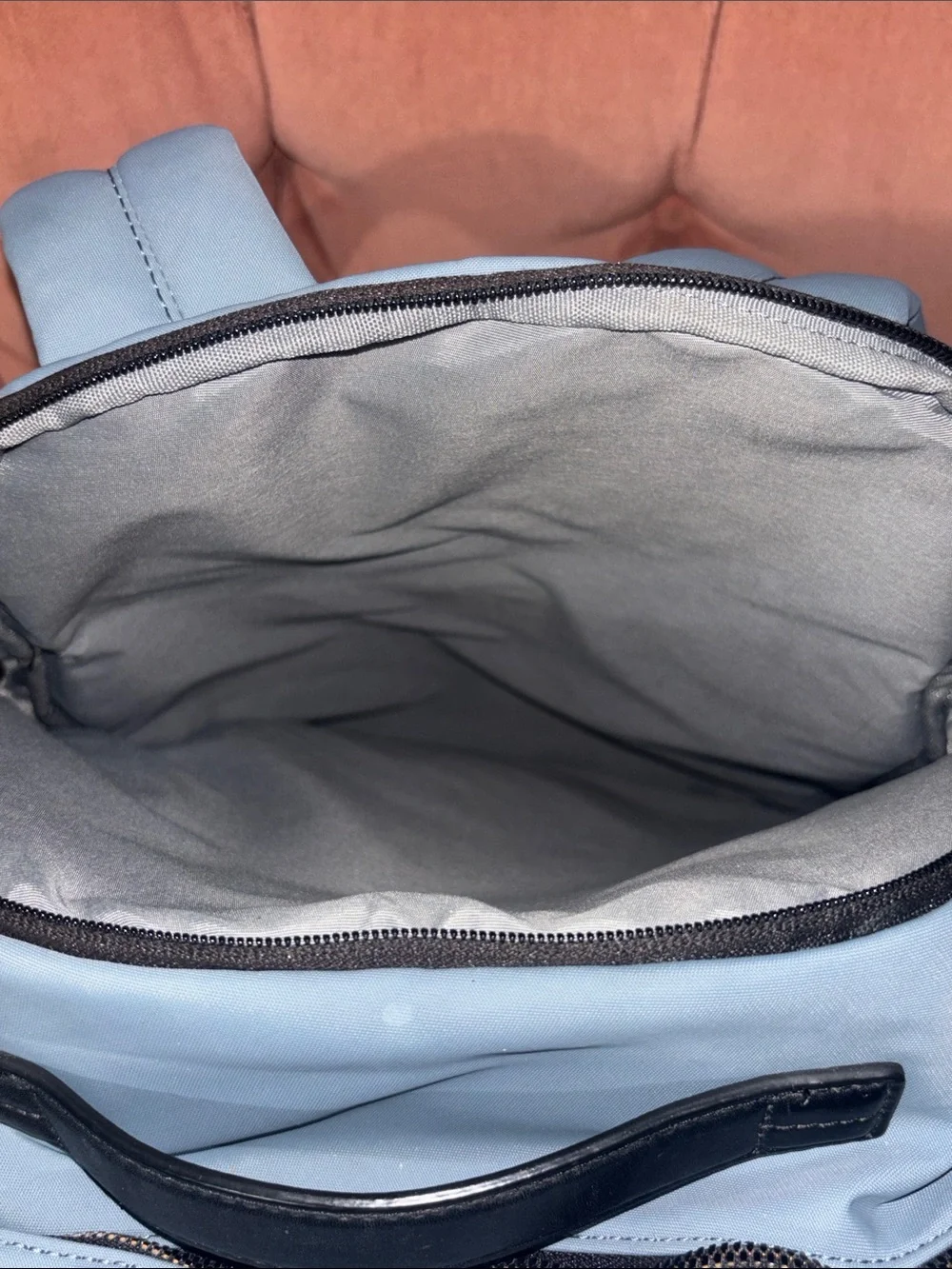 AWAY smoke blue backpack overnight multi pocket travel bag carry on vacation